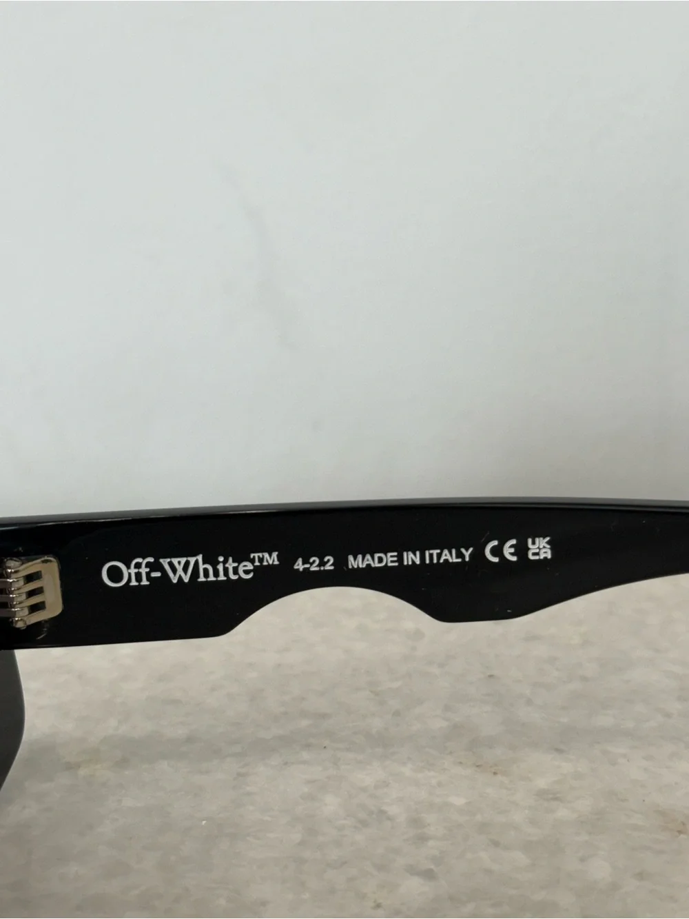“Off White” Cady Cut Rectangular Unisex Sunglasses Black Frame Brand New